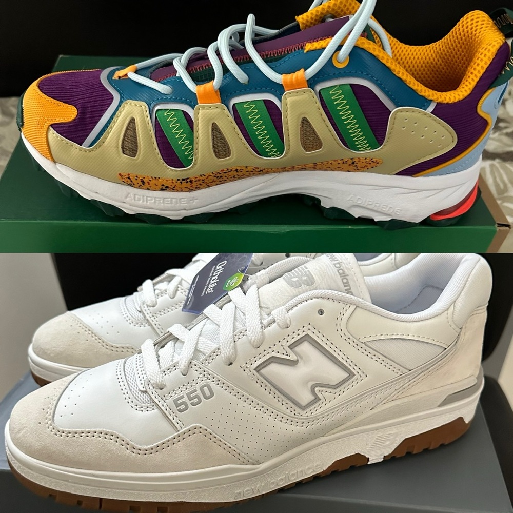 Brand new Adidas SuperTurf and NB Bb550 size 10.5 . Great deal !!!